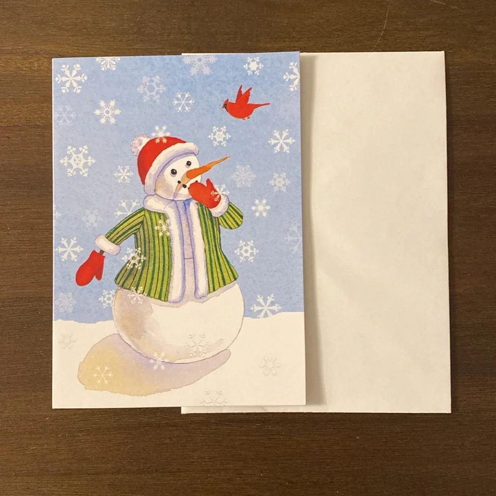 24 Punch Studios Snowman and Cardinal Christmas Cards and Envelopes (89180)